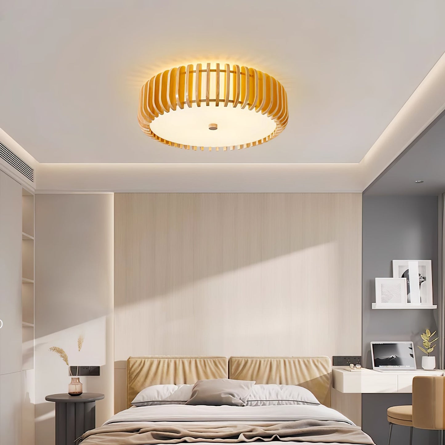 Oakflare Ceiling Lamp | Wooden & Acrylic | 35cm or 52cm Diameter
