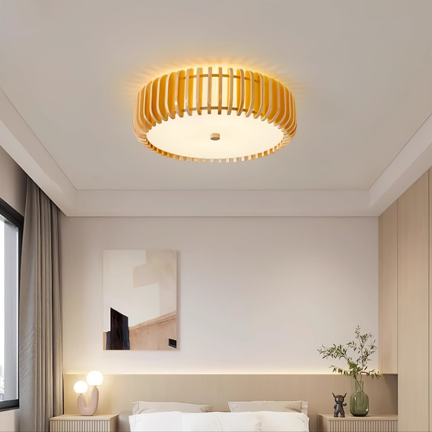 Oakflare Ceiling Lamp | Wooden & Acrylic | 35cm or 52cm Diameter
