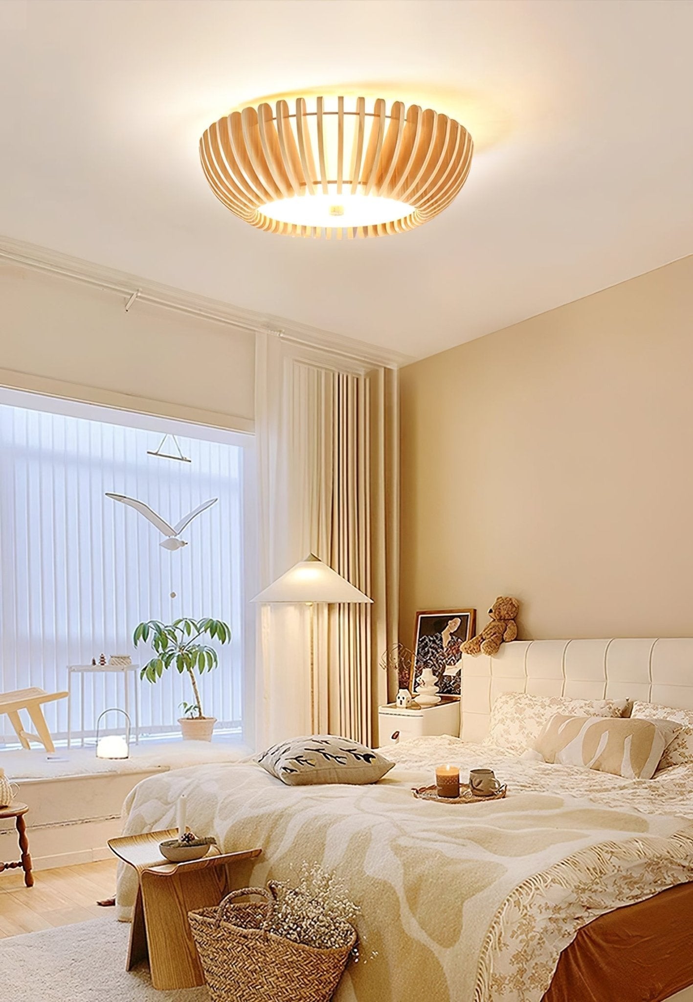 Oakflare Ceiling Lamp | Wooden & Acrylic | 35cm or 52cm Diameter