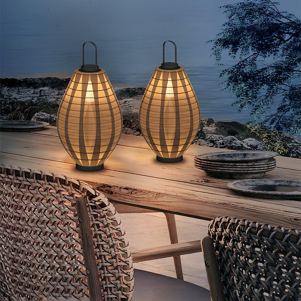 Oasis Outdoor Lamp | Stainless Steel & Waterproof Fabric | Black & White