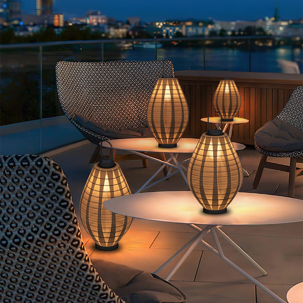 Oasis Outdoor Lamp | Stainless Steel & Waterproof Fabric | Black & White