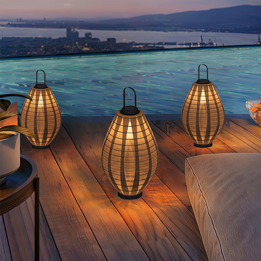 Oasis Outdoor Lamp | Stainless Steel & Waterproof Fabric | Black & White