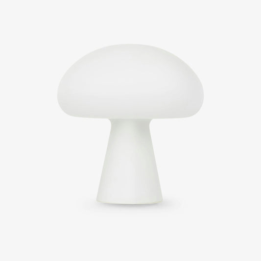 Portable Rechargeable Table Lamp | Metal & Glass | White