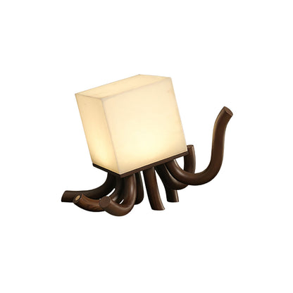 Octavia Table Lamp | Hand-Carved Wood & Alabaster | 39cm or 55cm