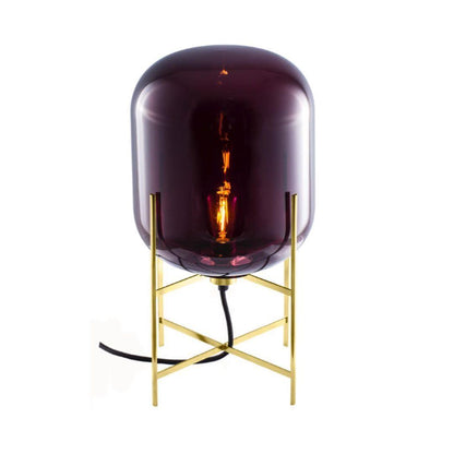 Oda Table Lamp | Hand-Blown Glass | Available in Clear, Grey, Amber, Light Blue