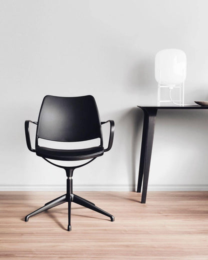 Oda Table Lamp | Hand-Blown Glass | Available in Clear, Grey, Amber, Light Blue