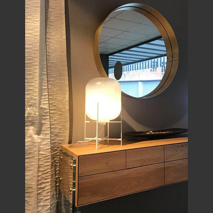 Oda Table Lamp | Hand-Blown Glass | Available in Clear, Grey, Amber, Light Blue