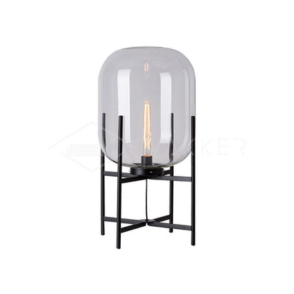 Oda Table Lamp | Hand-Blown Glass | Available in Clear, Grey, Amber, Light Blue