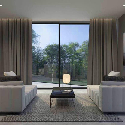 Oda Table Lamp | Hand-Blown Glass | Available in Clear, Grey, Amber, Light Blue