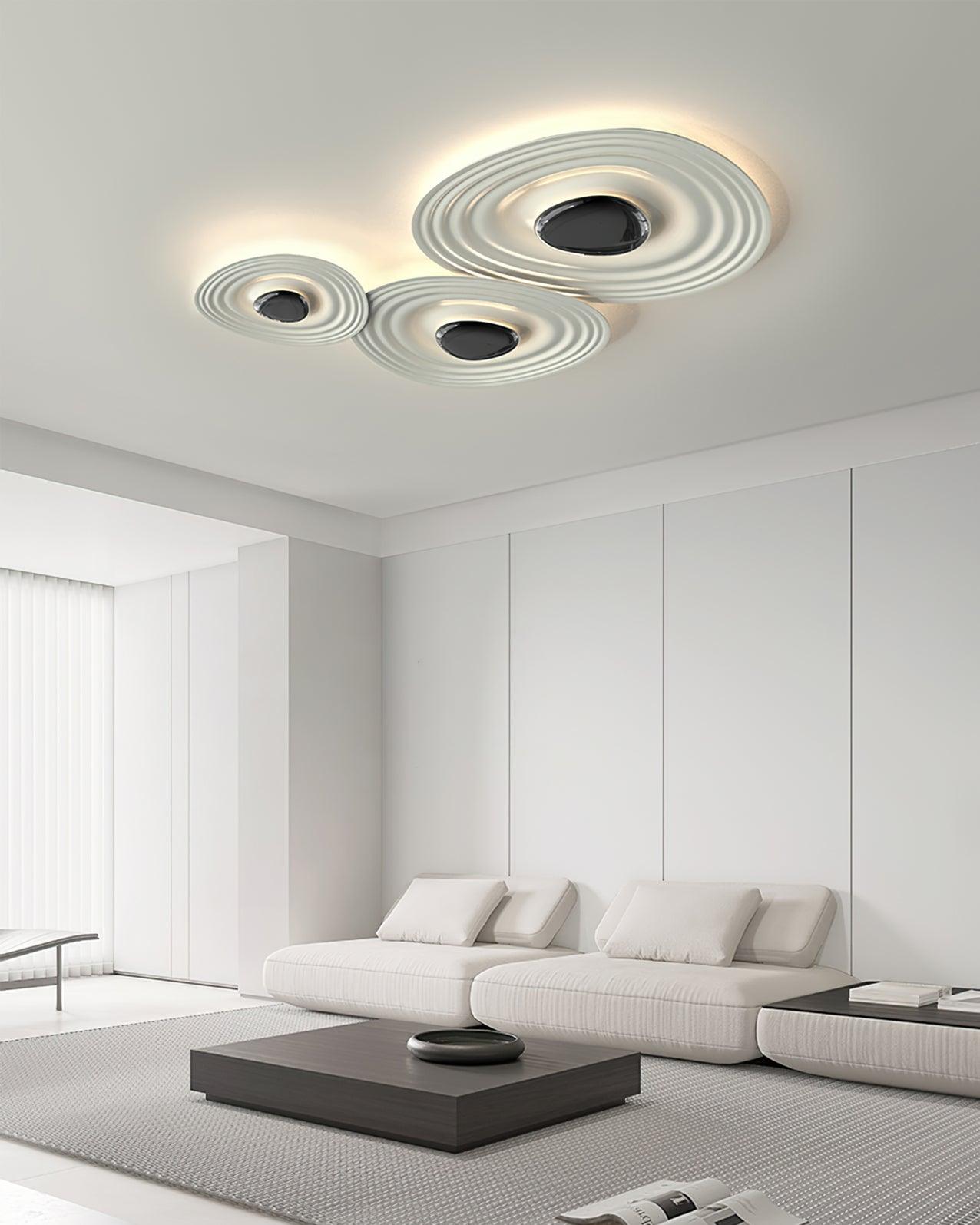 Odeon Ceiling Lamp | Metal & Polycarbonate | Black & White