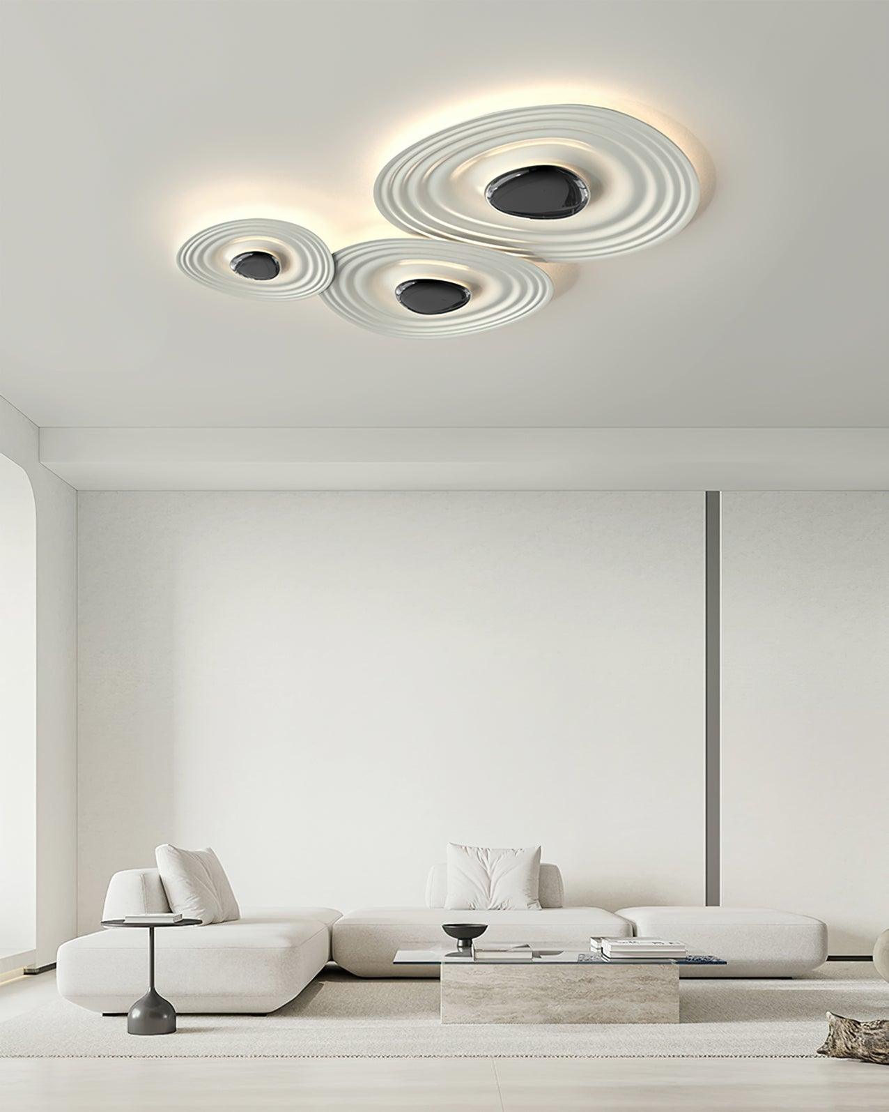 Odeon Ceiling Lamp | Metal & Polycarbonate | Black & White