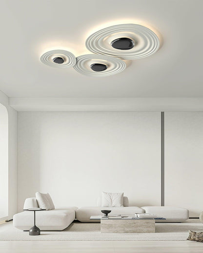 Odeon Ceiling Lamp | Metal & Polycarbonate | Black & White