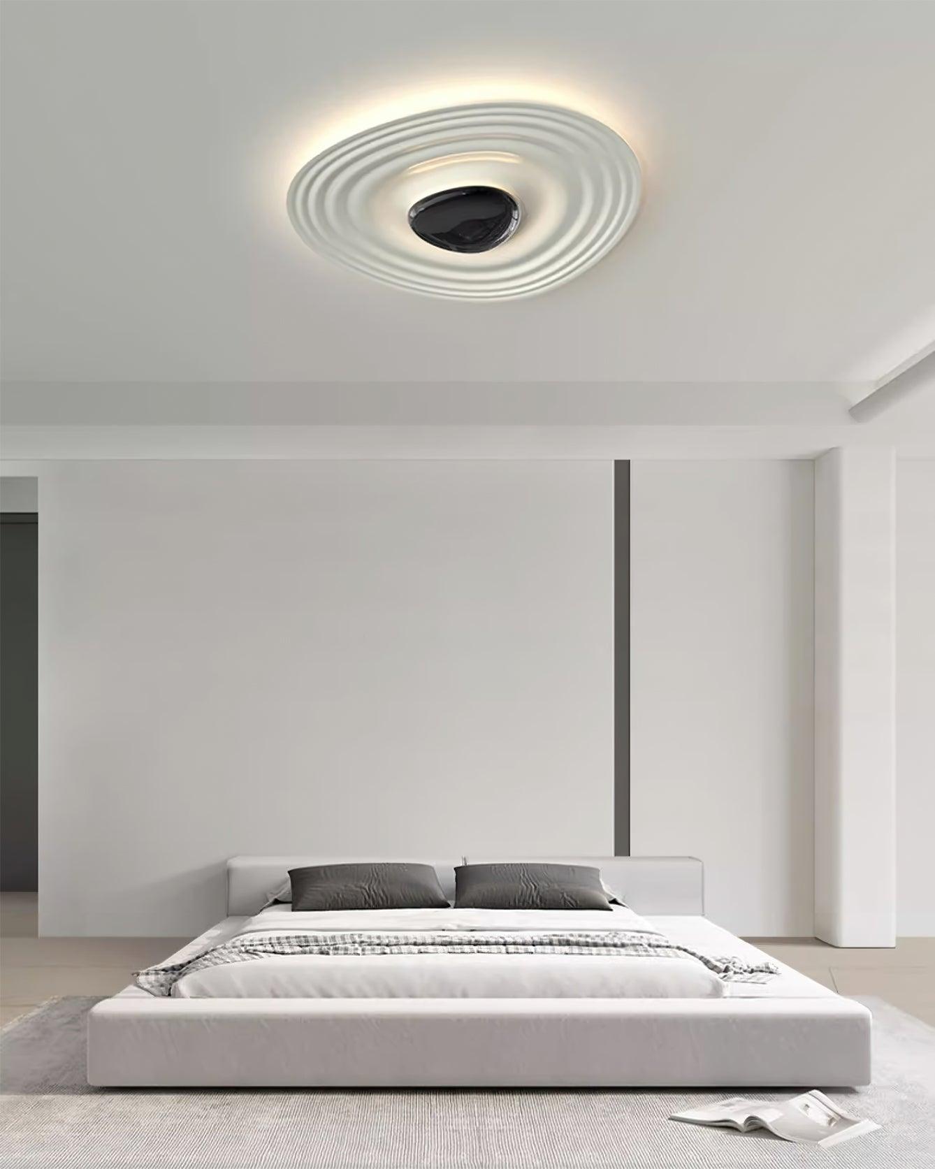 Odeon Ceiling Lamp | Metal & Polycarbonate | Black & White