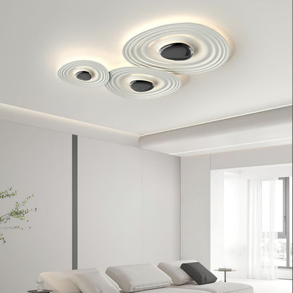Odeon Ceiling Lamp | Metal & Polycarbonate | Black & White