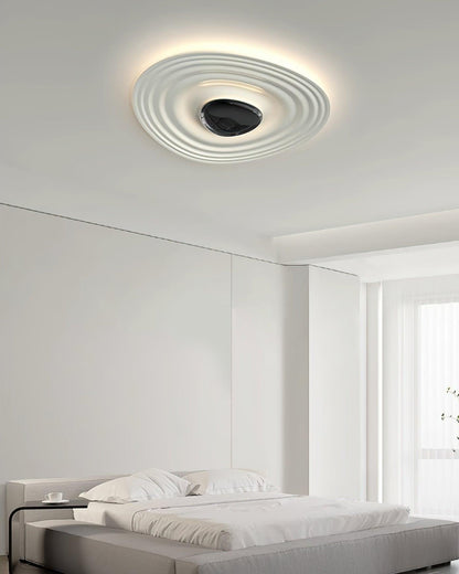 Odeon Ceiling Lamp | Metal & Polycarbonate | Black & White
