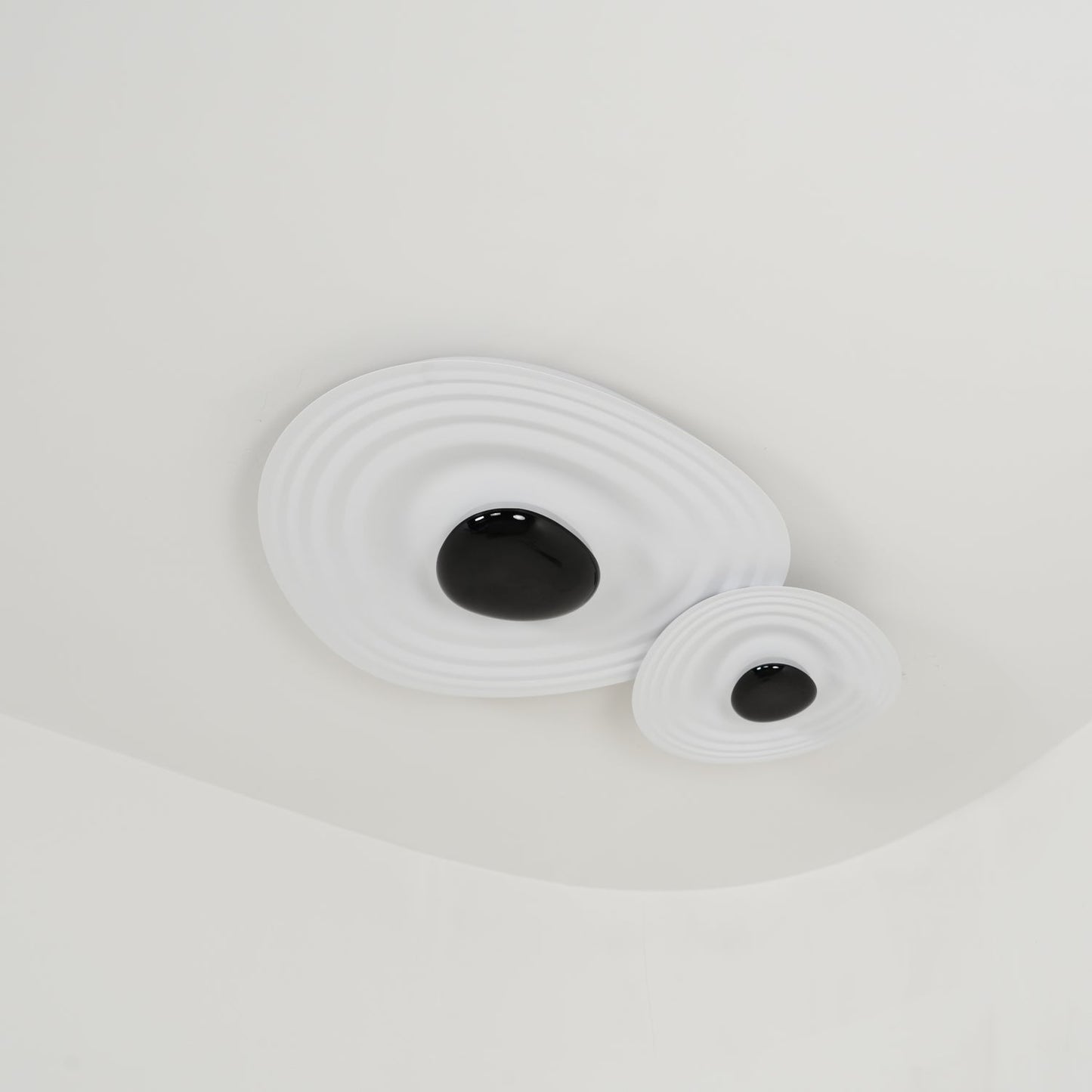 Odeon Ceiling Lamp | Metal & Polycarbonate | Black & White