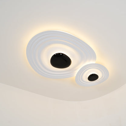 Odeon Ceiling Lamp | Metal & Polycarbonate | Black & White