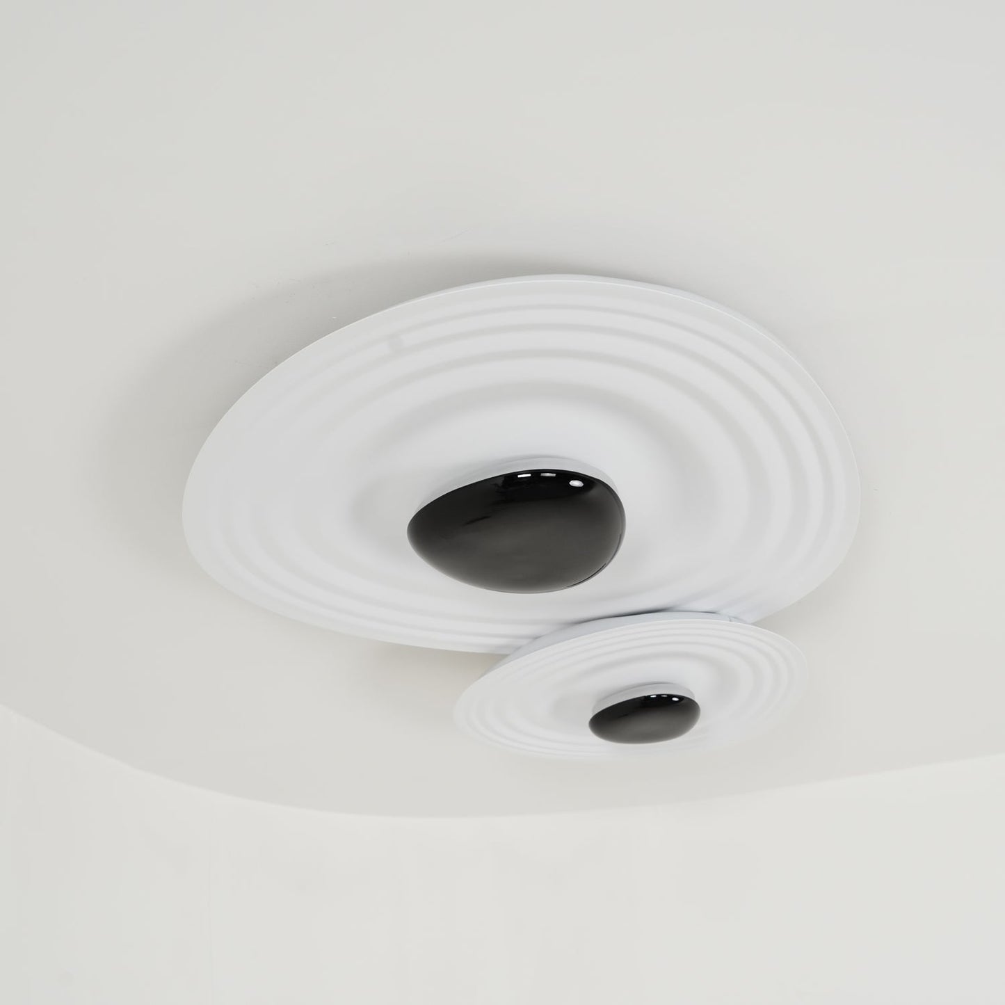 Odeon Ceiling Lamp | Metal & Polycarbonate | Black & White
