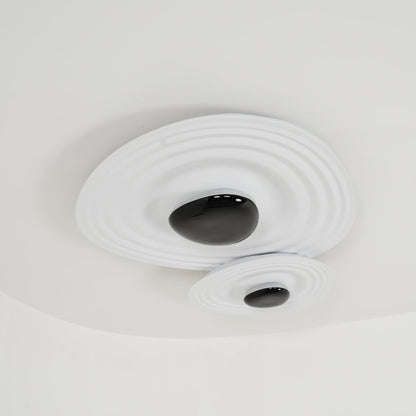Odeon Ceiling Lamp | Metal & Polycarbonate | Black & White