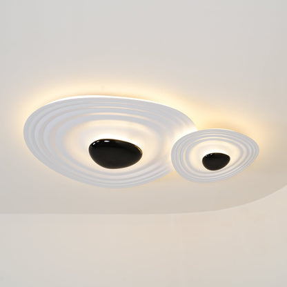 Odeon Ceiling Lamp | Metal & Polycarbonate | Black & White