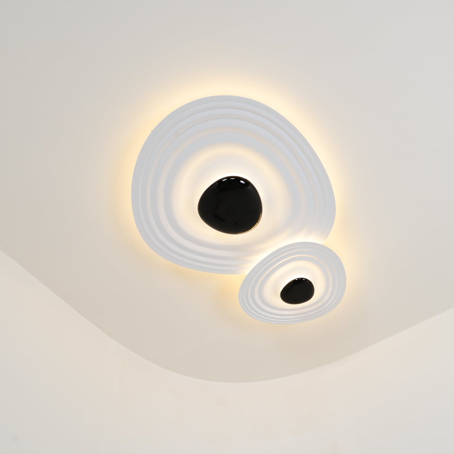 Odeon Ceiling Lamp | Metal & Polycarbonate | Black & White