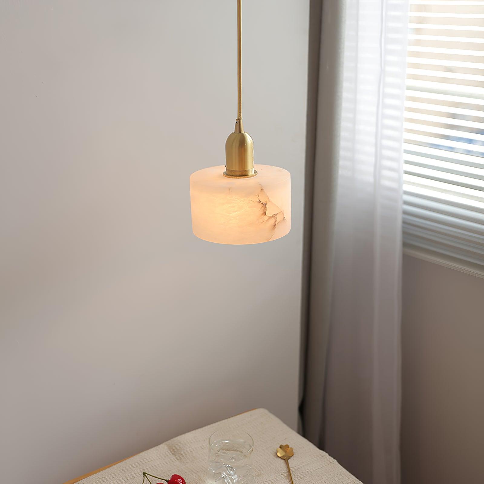 Odyssey Pendant Light | Brass & Alabaster | Retro Design, 3 Sizes Available