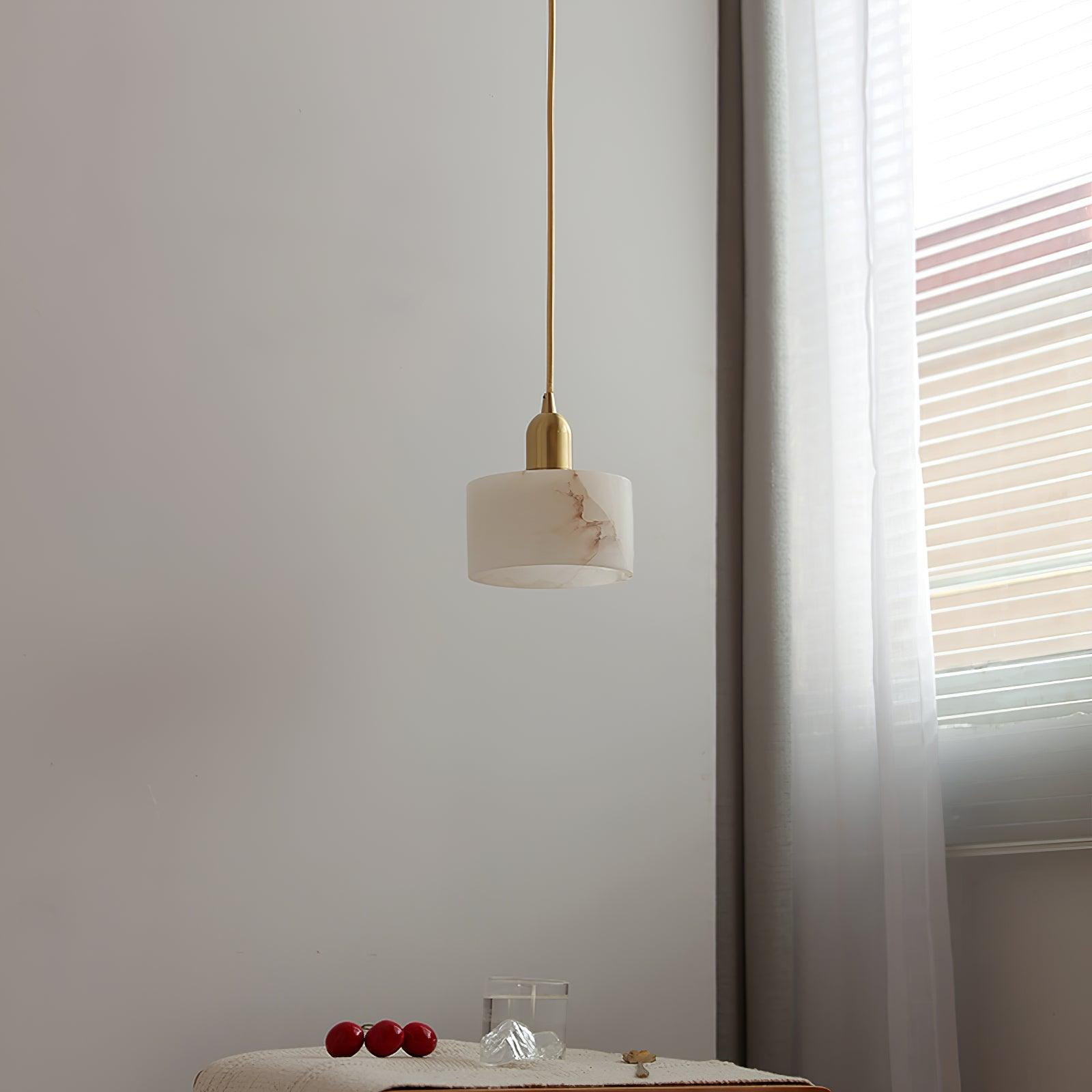 Odyssey Pendant Light | Brass & Alabaster | Retro Design, 3 Sizes Available
