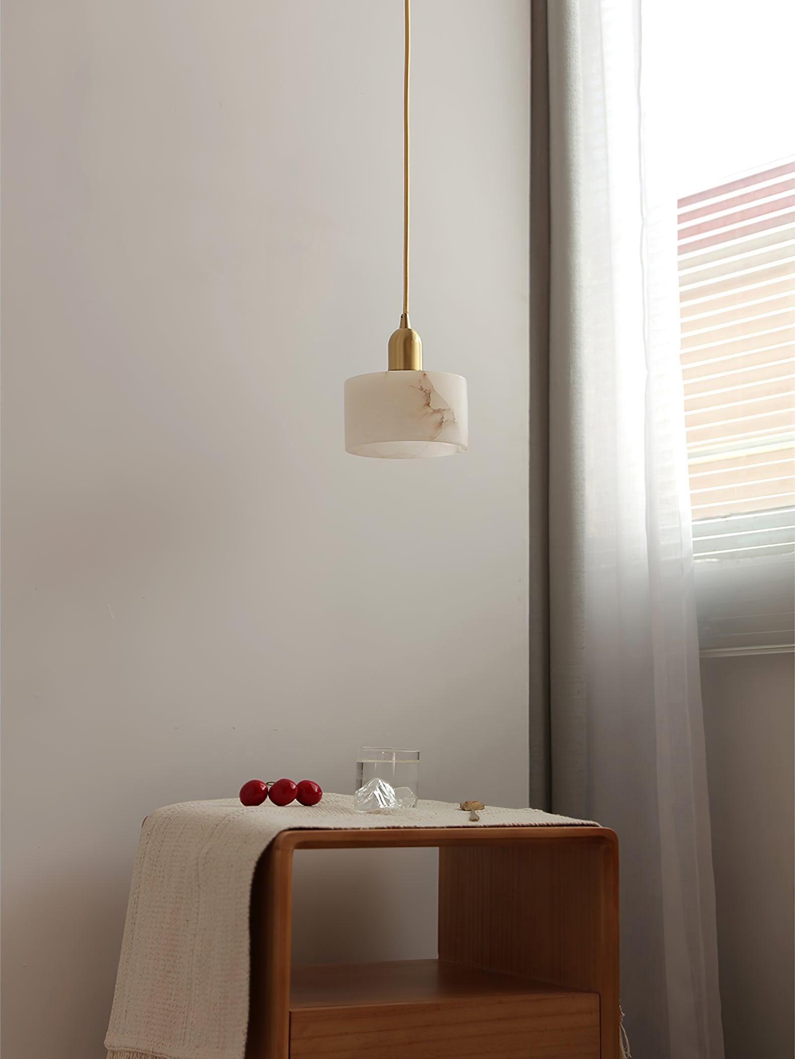 Odyssey Pendant Light | Brass & Alabaster | Retro Design, 3 Sizes Available