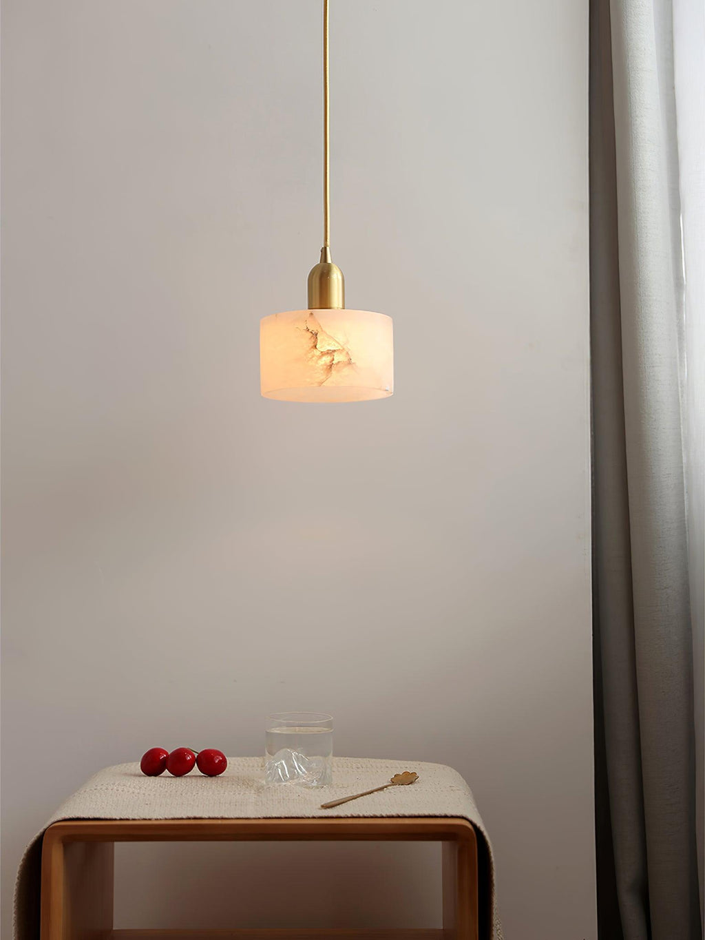 Odyssey Pendant Light | Brass & Alabaster | Retro Design, 3 Sizes Available