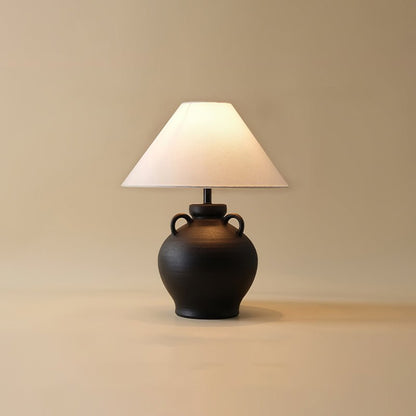 Old Wine Pot Table Lamp | Genuine Qing Dynasty Ceramic | 40cm Diameter