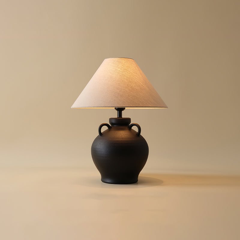 Old Wine Pot Table Lamp | Genuine Qing Dynasty Ceramic | 40cm Diameter