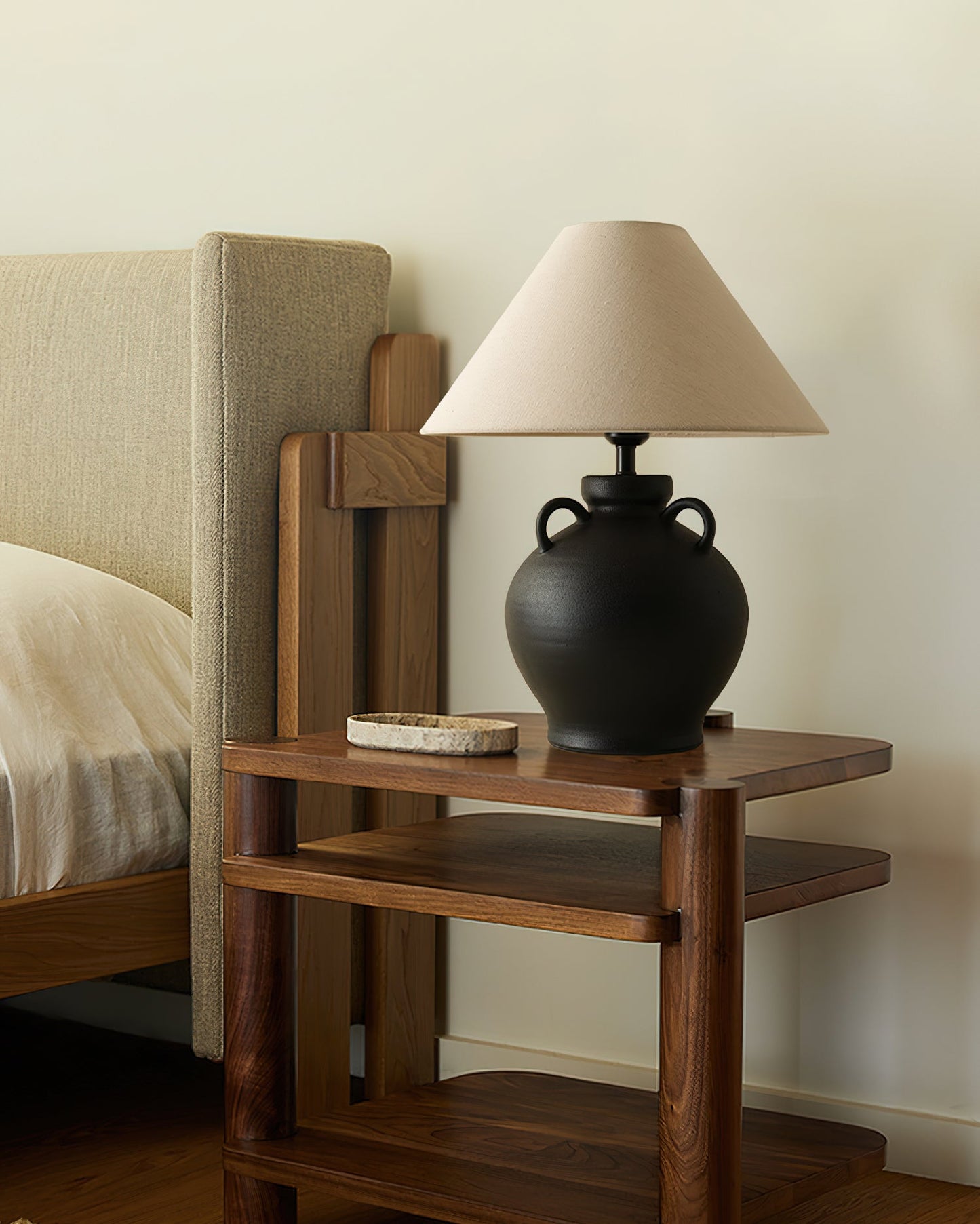 Old Wine Pot Table Lamp | Genuine Qing Dynasty Ceramic | 40cm Diameter