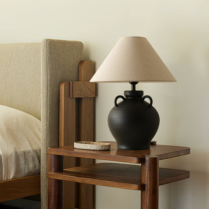 Old Wine Pot Table Lamp | Genuine Qing Dynasty Ceramic | 40cm Diameter