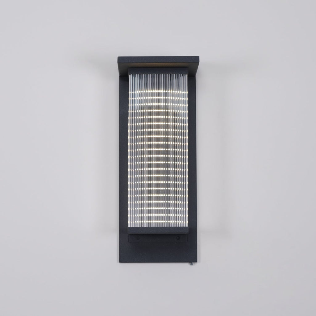 Outdoor Solar Wall Lamp | Stainless Steel & Acrylic | Set of 2