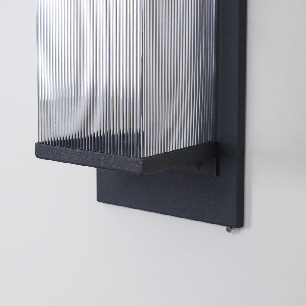 Outdoor Solar Wall Lamp | Stainless Steel & Acrylic | Set of 2