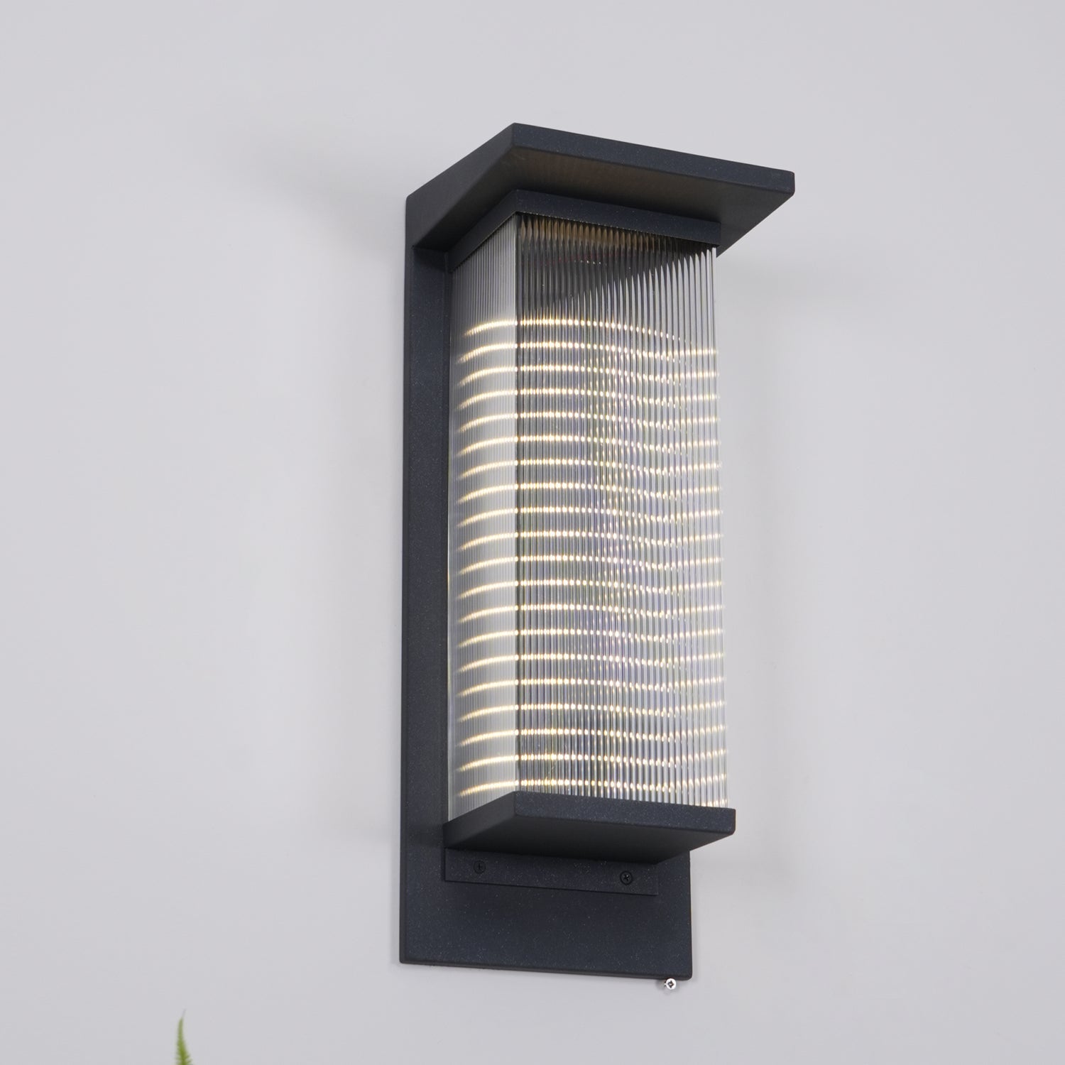 Outdoor Solar Wall Lamp | Stainless Steel & Acrylic | Set of 2