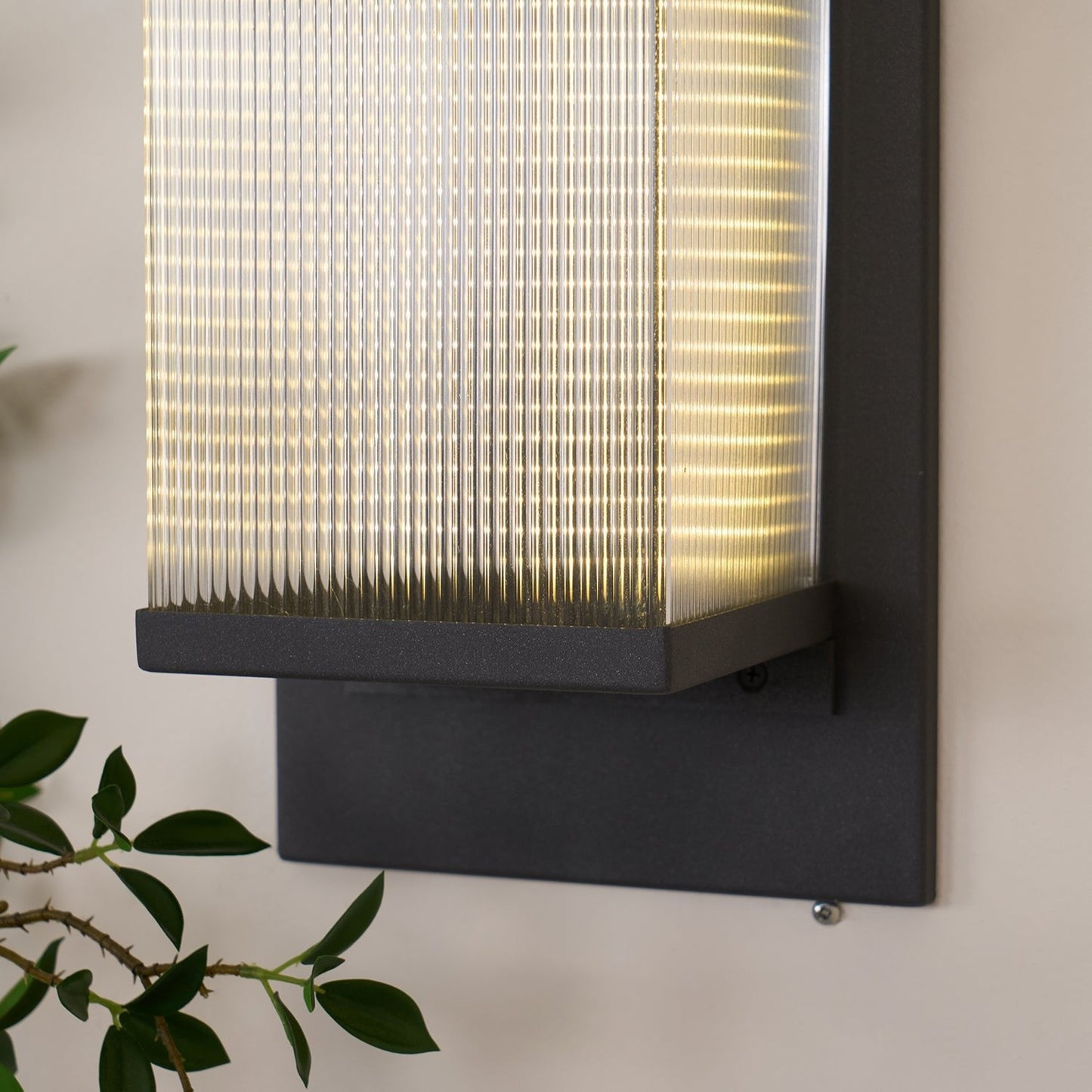 Outdoor Wall Lamp | Stainless Steel & Acrylic | Set of 2