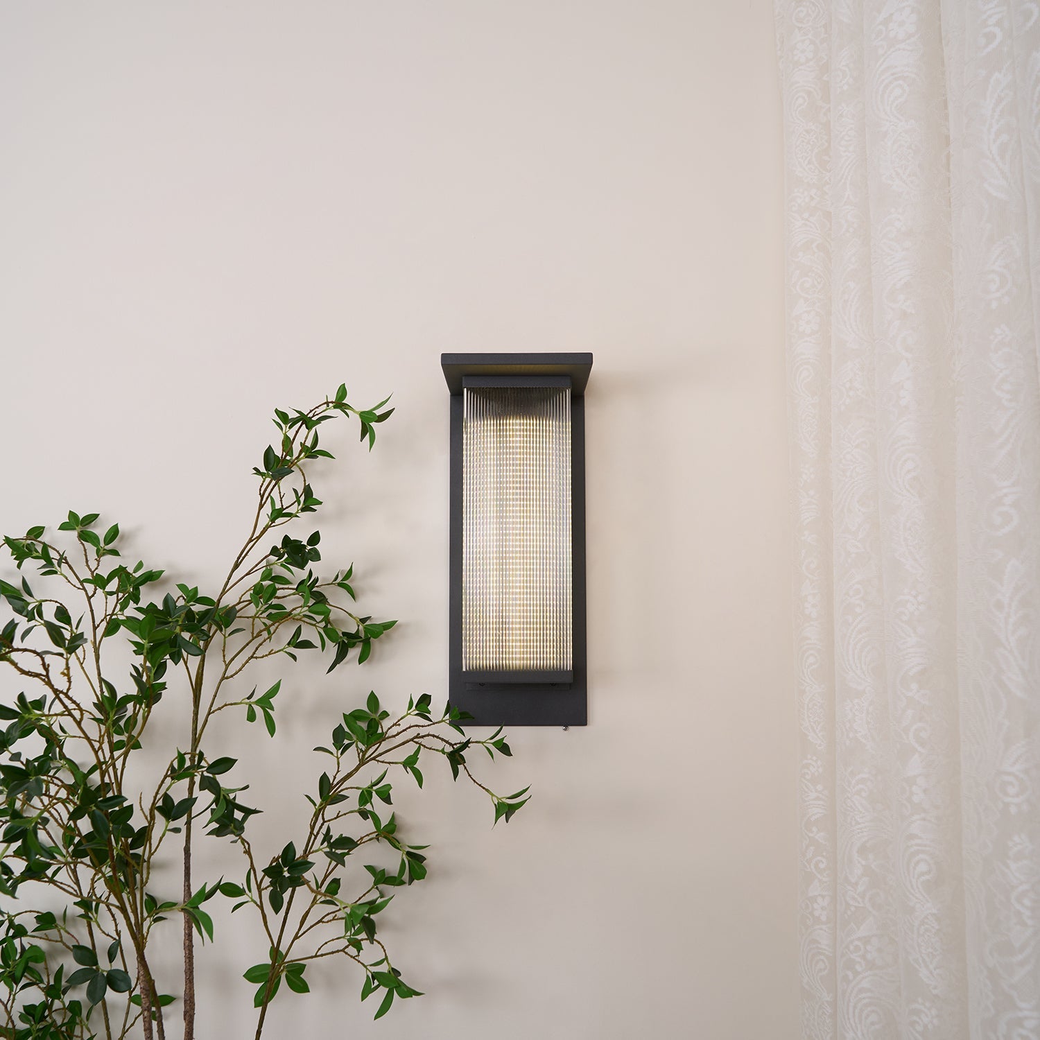 Outdoor Solar Wall Lamp | Stainless Steel & Acrylic | Set of 2