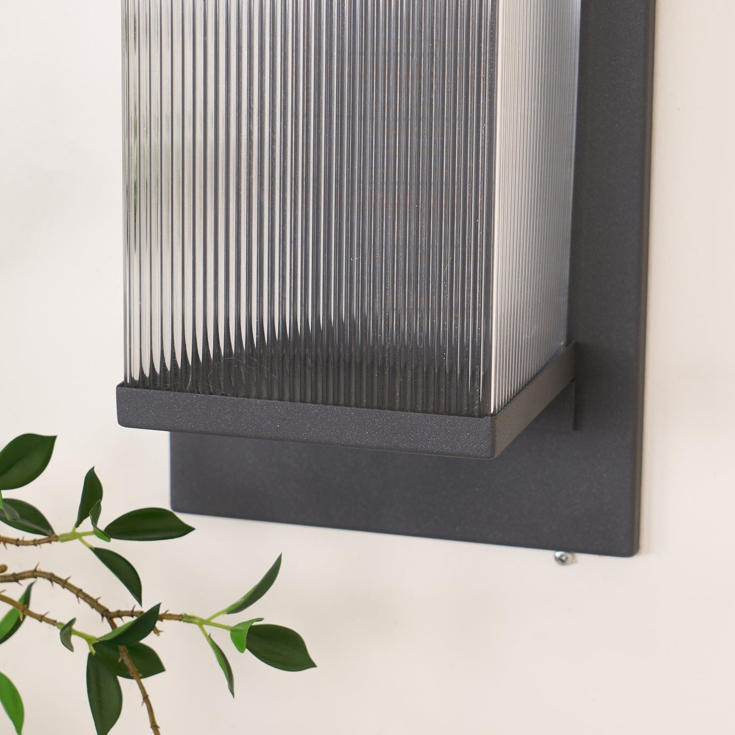 Outdoor Solar Wall Lamp | Stainless Steel & Acrylic | Set of 2