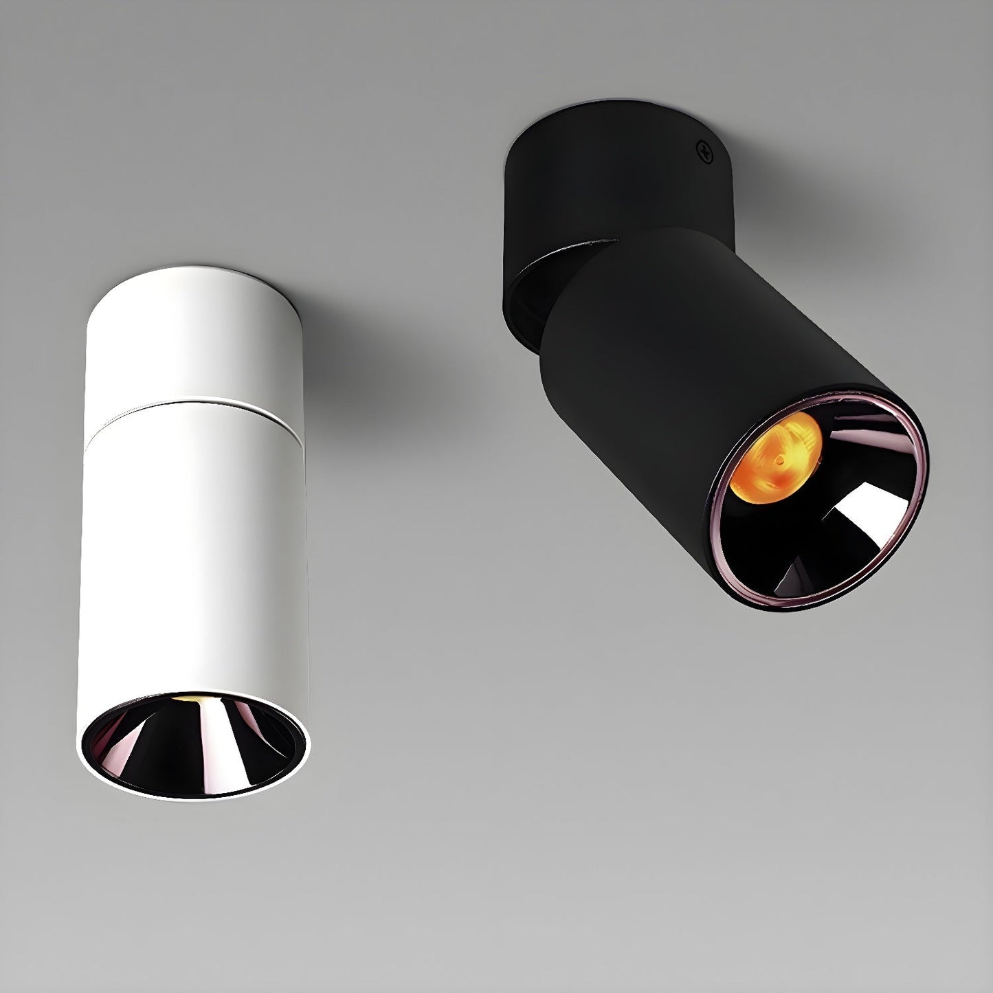 Oliver Tube Downlight | Metal & Aluminum | Black or White