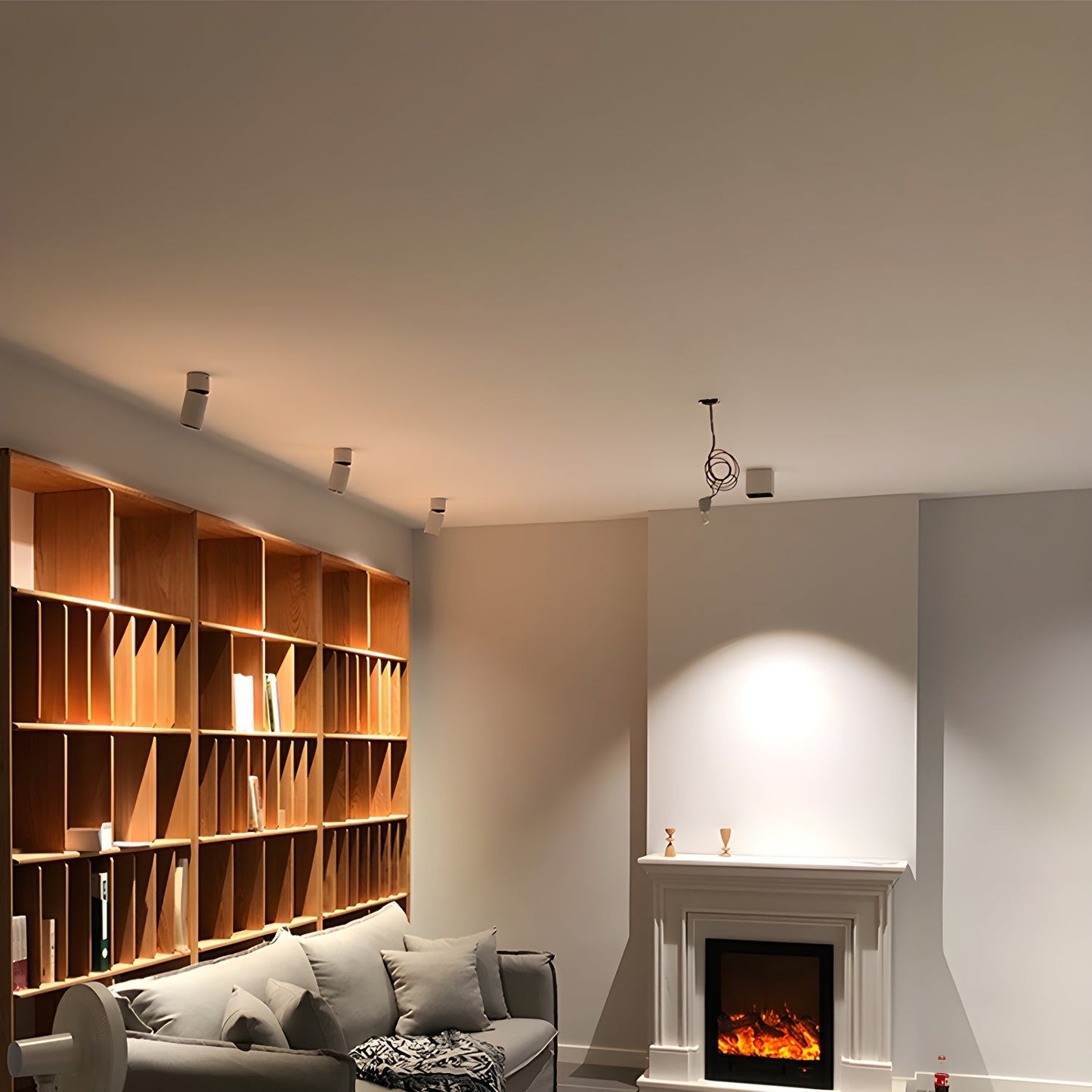 Oliver Tube Downlight | Metal & Aluminum | Black or White