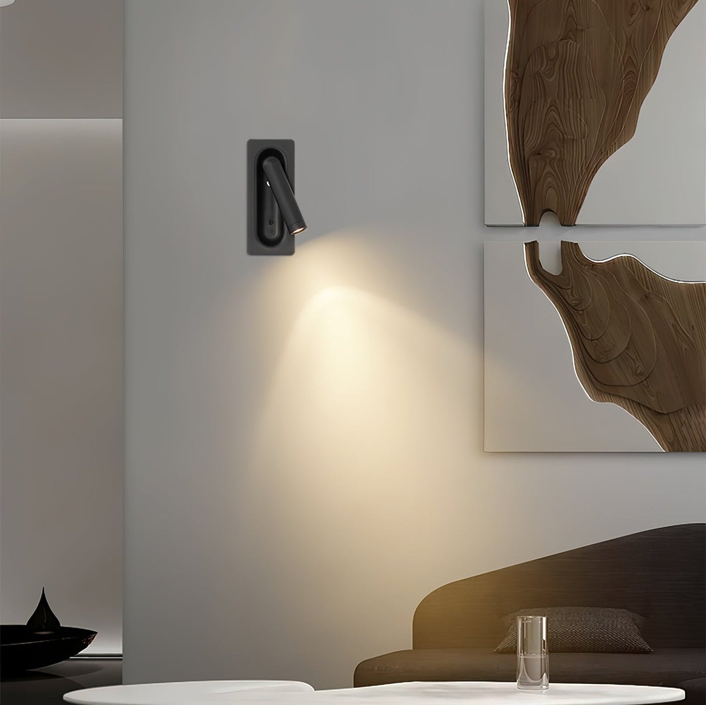 OmniLux Reading Lamp | Ergonomic 360º Rotation | Matte Black, White, Aluminum, Copper