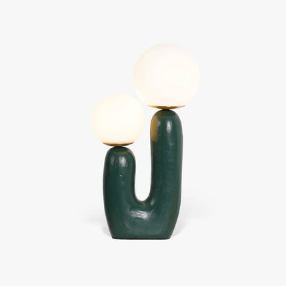 Rough Table Lamp | Resin & Metal | Green, Pink, Terra Cotta, White