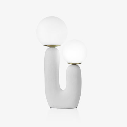 Rough Table Lamp | Resin & Metal | Green, Pink, Terra Cotta, White