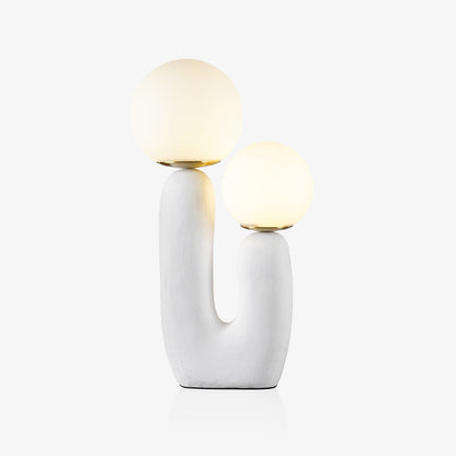 Rough Table Lamp | Resin & Metal | Green, Pink, Terra Cotta, White