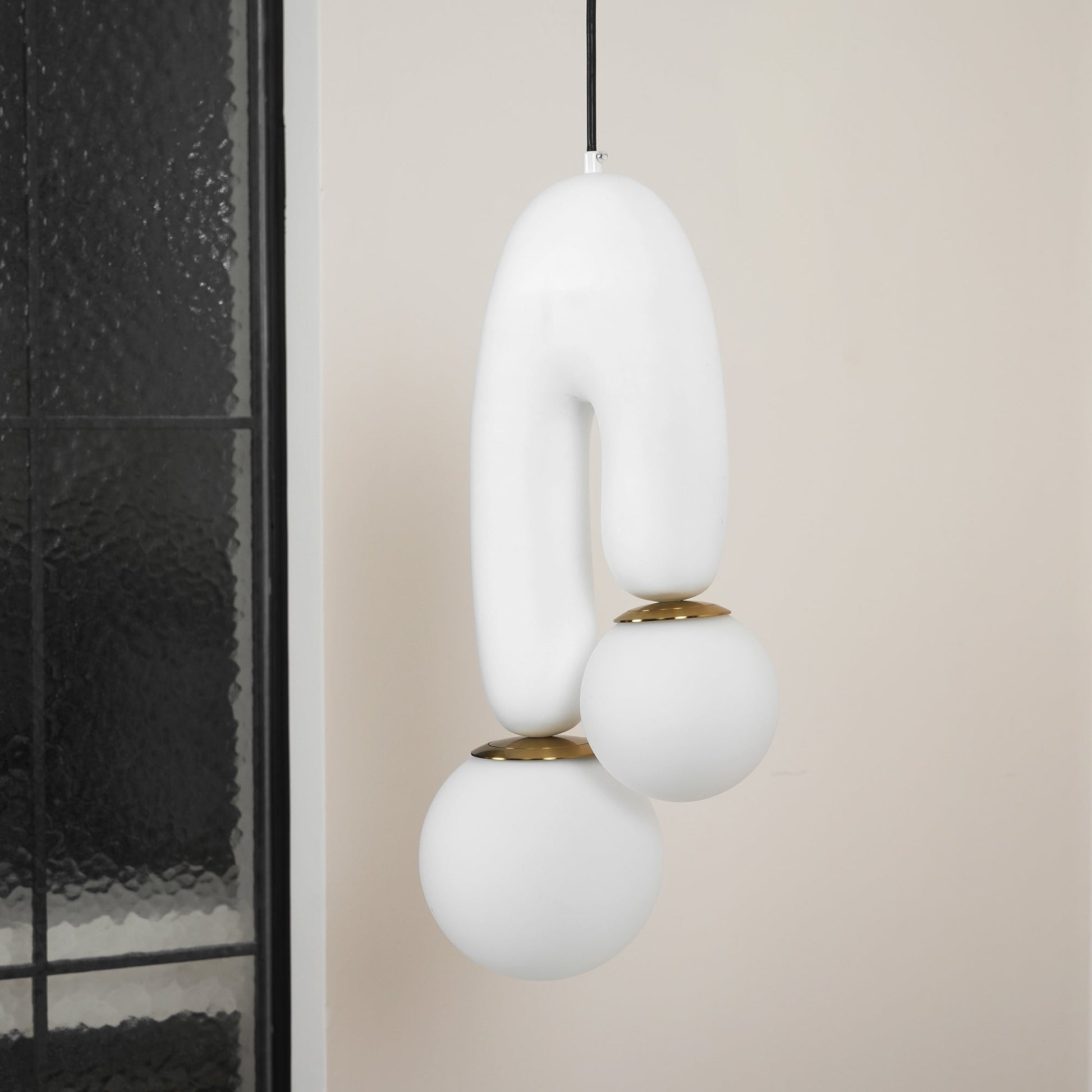 Oo Smooth Pendant Light | Opaline Glass Shades | White, Green, Pink, Skin, Terra Cotta