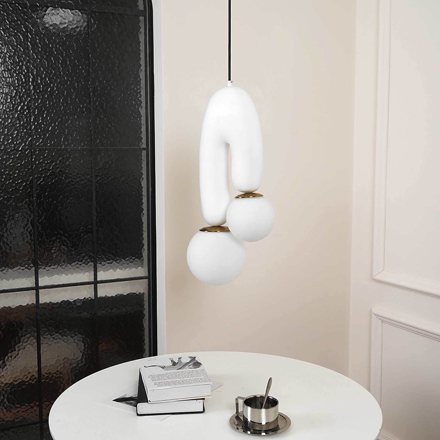 Oo Smooth Pendant Light | Opaline Glass Shades | White, Green, Pink, Skin, Terra Cotta