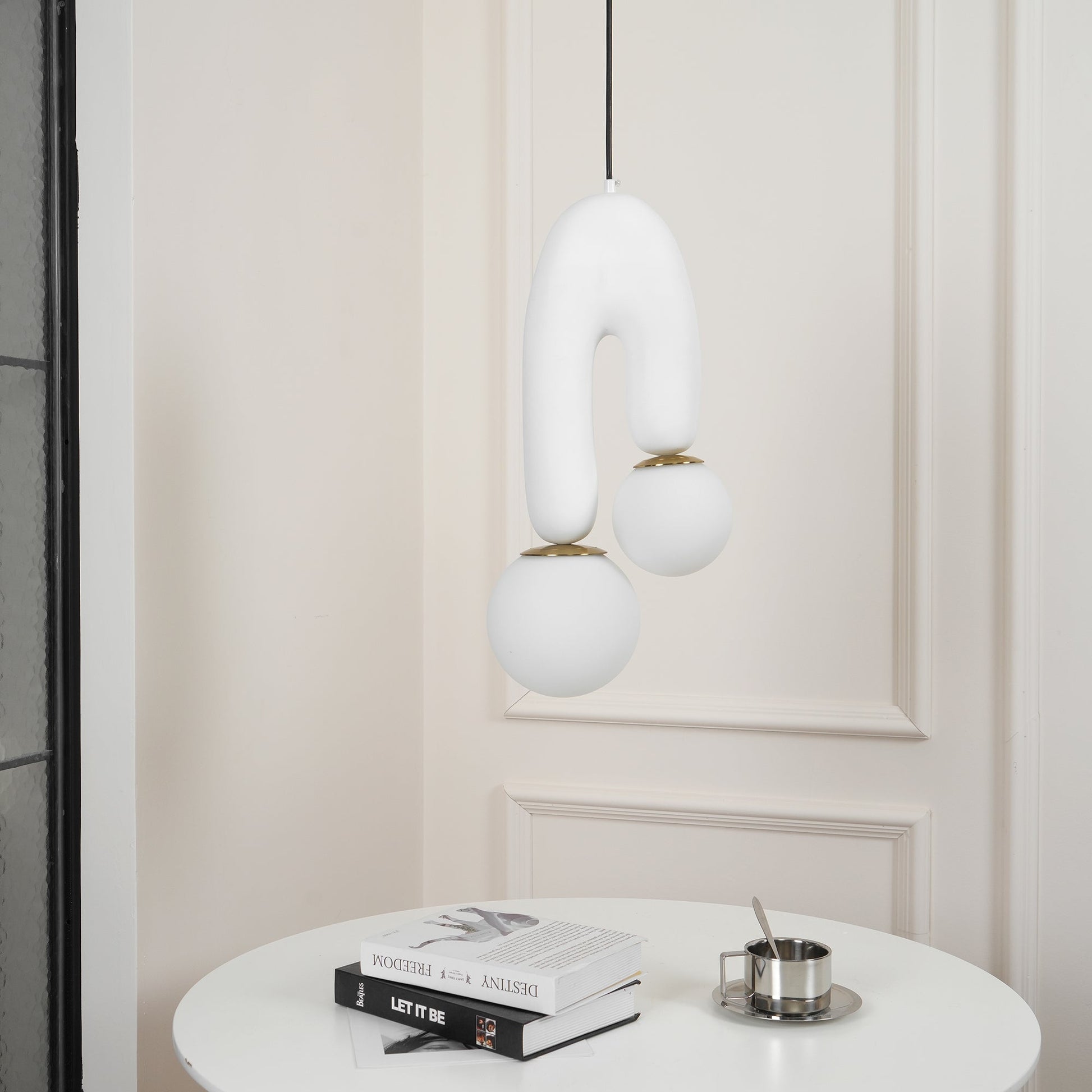 Oo Smooth Pendant Light | Opaline Glass Shades | White, Green, Pink, Skin, Terra Cotta