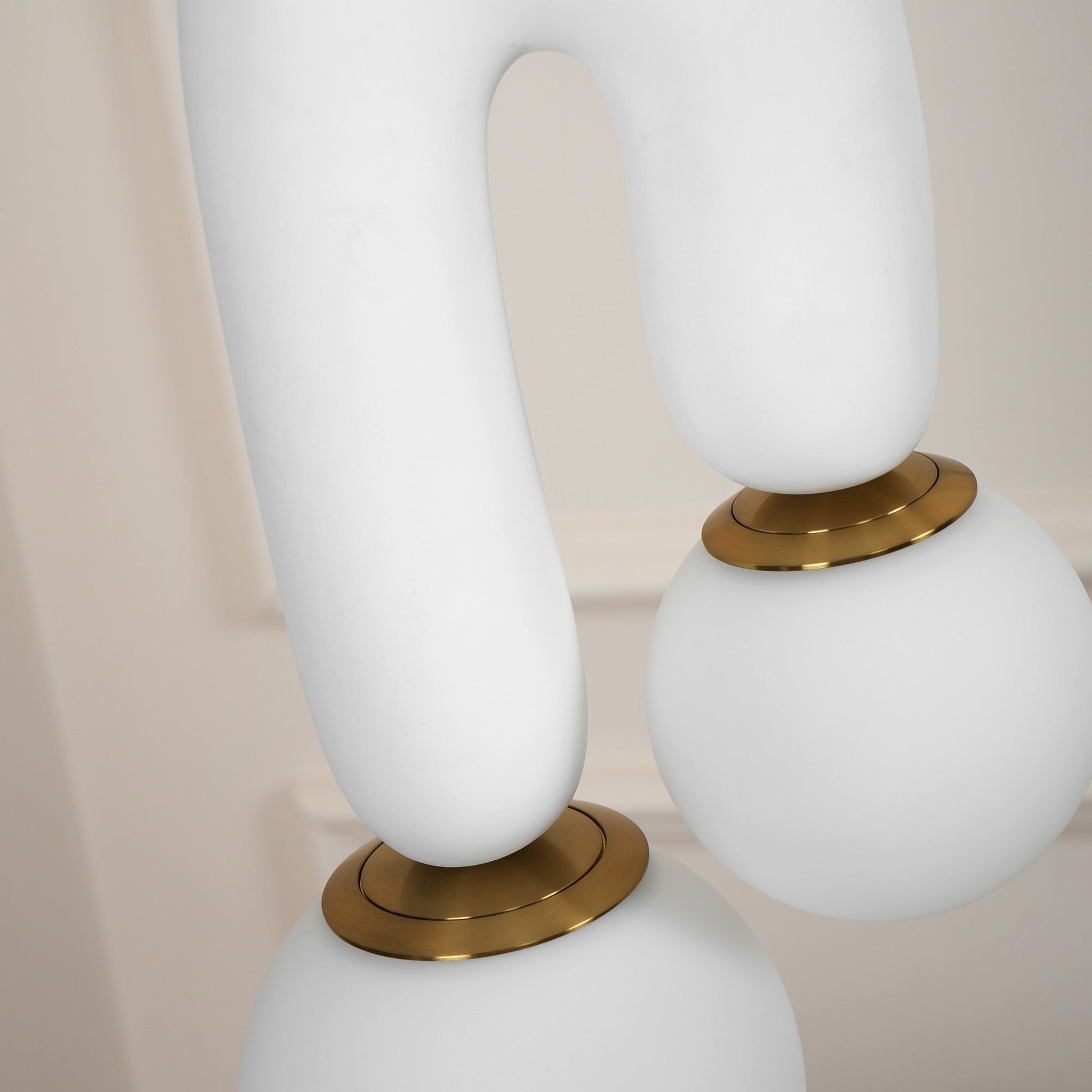 Oo Smooth Pendant Light | Opaline Glass Shades | White, Green, Pink, Skin, Terra Cotta