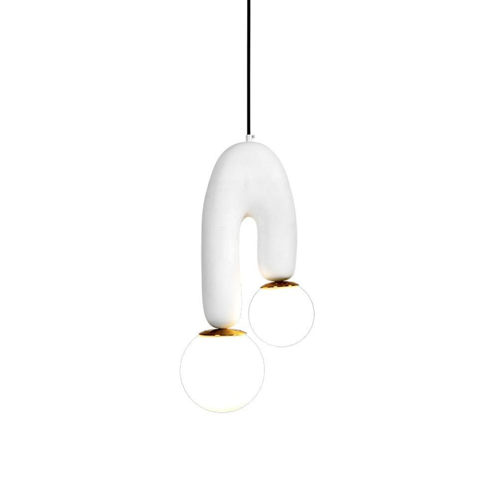 Oo Smooth Pendant Light | Opaline Glass Shades | White, Green, Pink, Skin, Terra Cotta